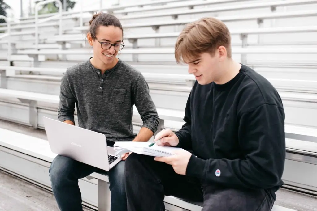 One-on-One Math Tutoring Session with Emergent Education Tutor Eric Sorensen at Portland High School