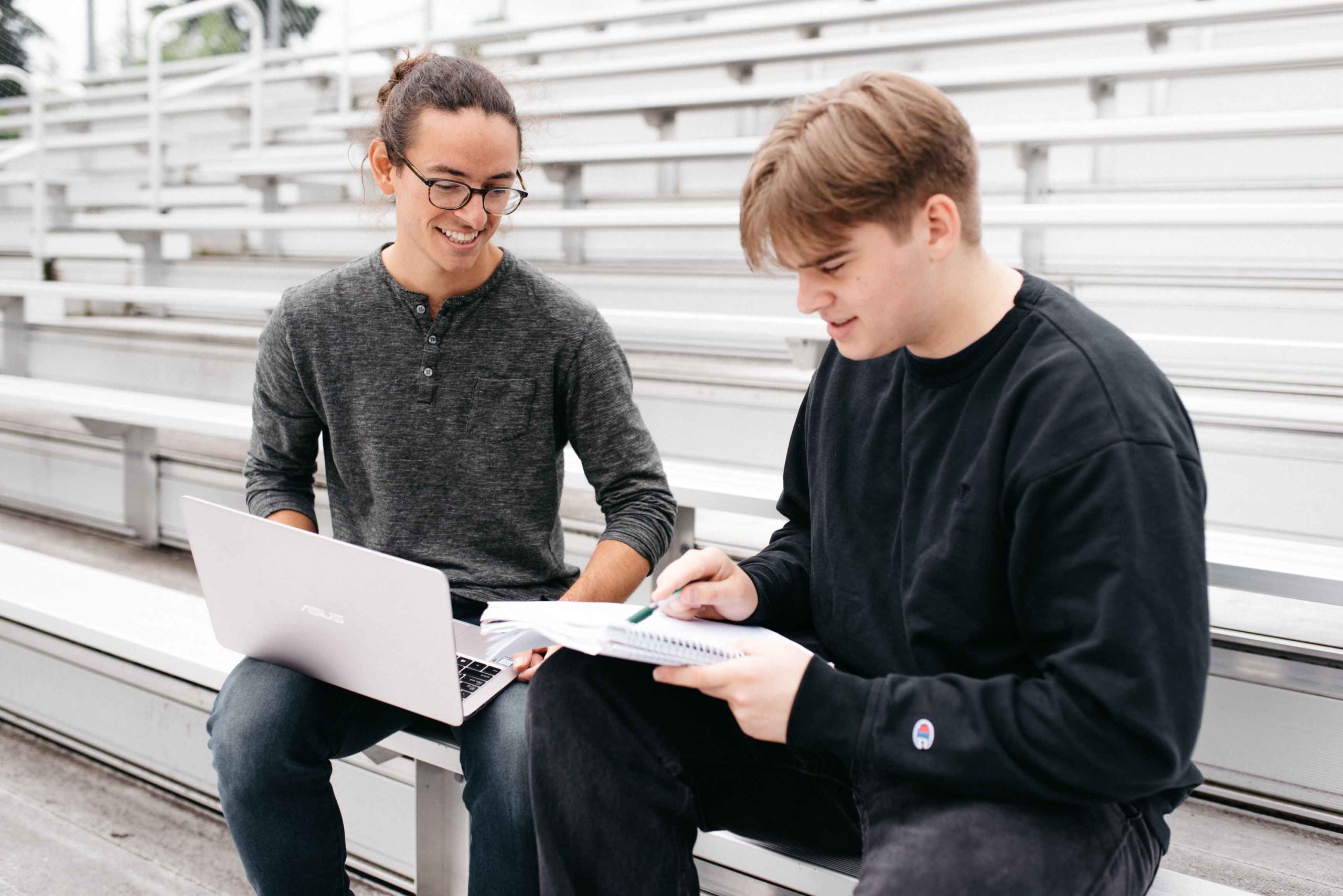 One-on-One Math Tutoring Session with Emergent Education Tutor Eric Sorensen at Portland High School